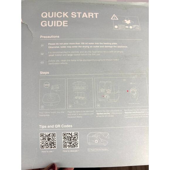 Papablic 3 in 1 Baby Bottle Sterilizer and Dryer - Open Box - Picture 6 of 10